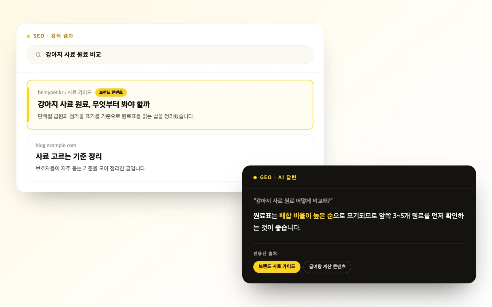 SEO/GEO 패키지