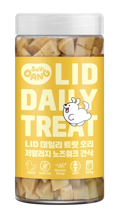 강아지 오리 간식 — 세이오앙 LID 데일리 트릿 오리 맛 500g