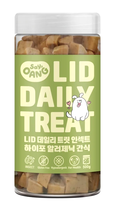 강아지 곤충 간식 — 세이오앙 LID 데일리 트릿 인섹트(곤충) 맛 500g